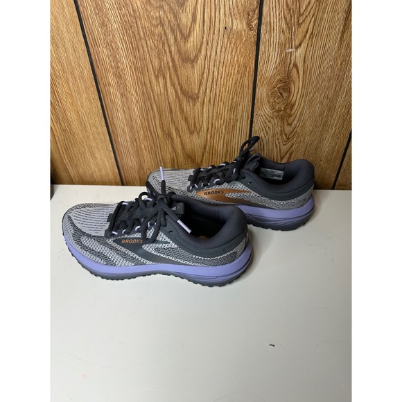 Brooks Revel 7 Women's Running Shoes Gray Purple Athletic Sneakers - Picture 5 of 7